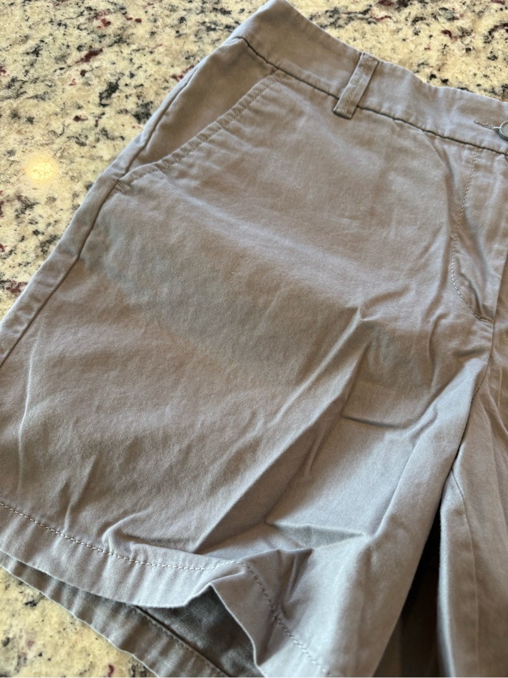 LOFT Taupe Mid-Rise Chino Shorts 10 - Picture 3 of 14